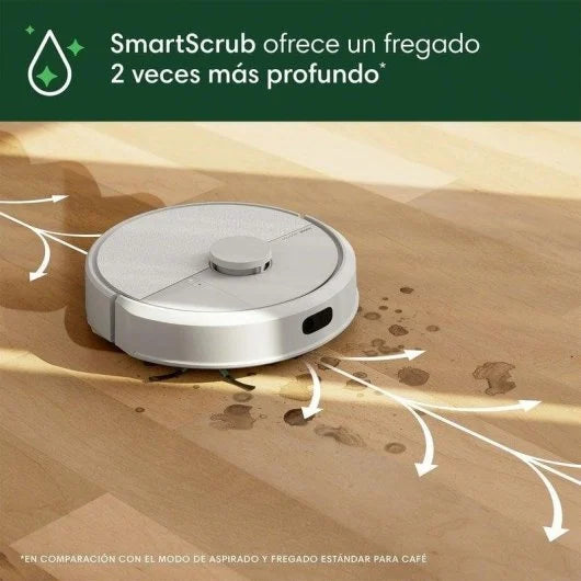 Aspirador Robô com Mopa iRobot Roomba Plus 405 Combo Com Esvaziamento Automatico Navegação LiDAR 70x Potência de Sucção