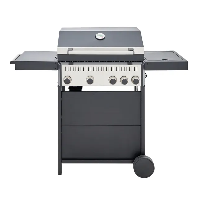 Barbecue a gás com 4 + 1 queimadores 125x49x104 cm C500