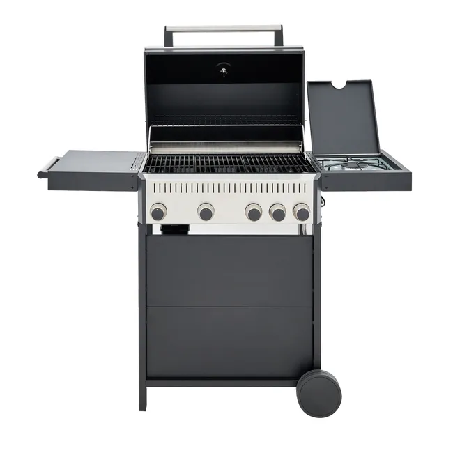 Barbecue a gás com 4 + 1 queimadores 125x49x104 cm C500