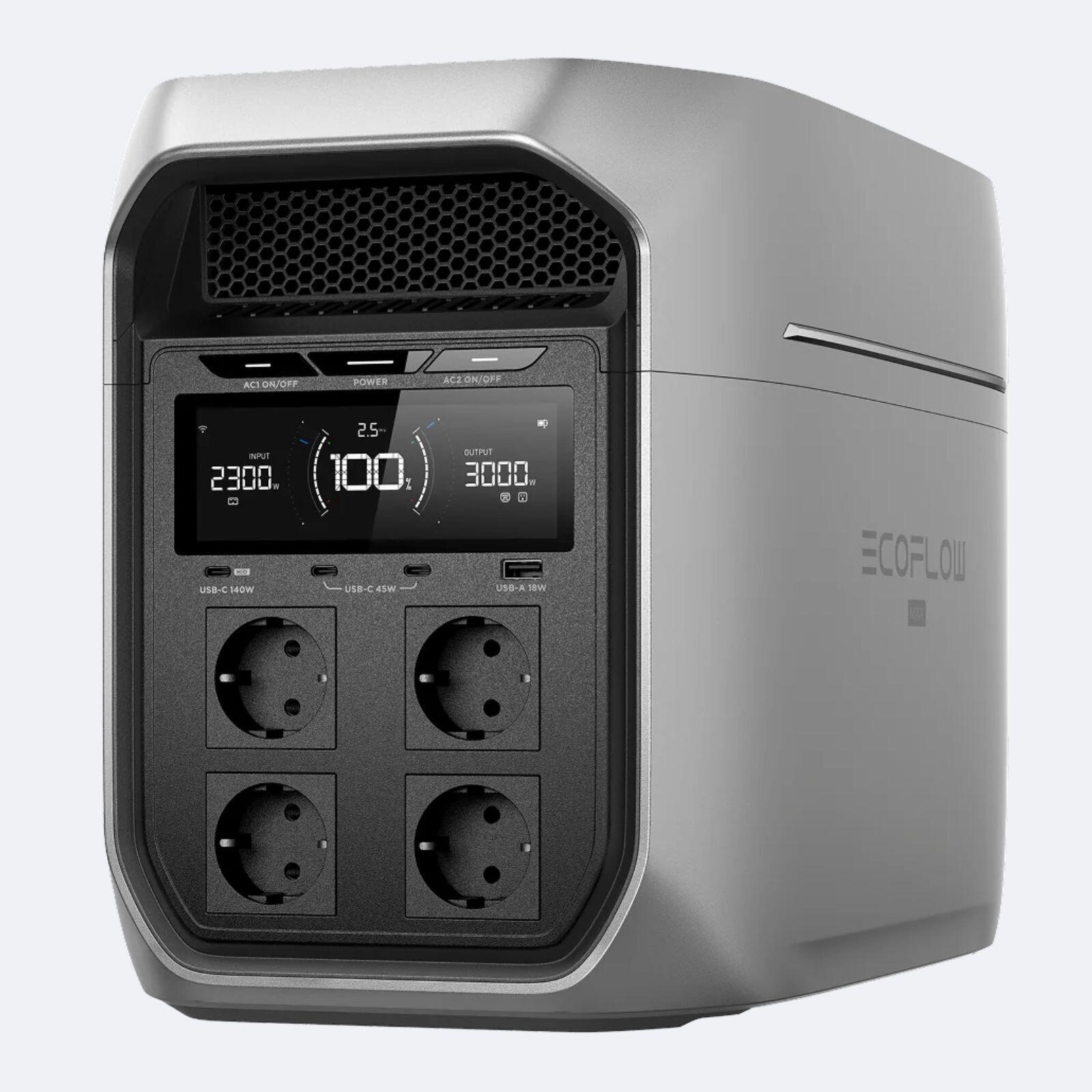 ECOFLOW DELTA 3 Max Plus Estação de carregamento portátil 2048Wh da EcoFlow
