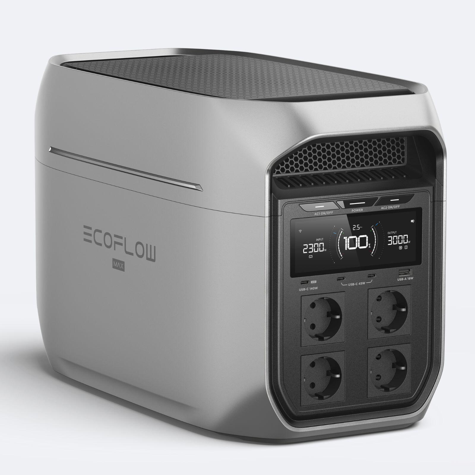 ECOFLOW DELTA 3 Max Plus Estação de carregamento portátil 2048Wh da EcoFlow