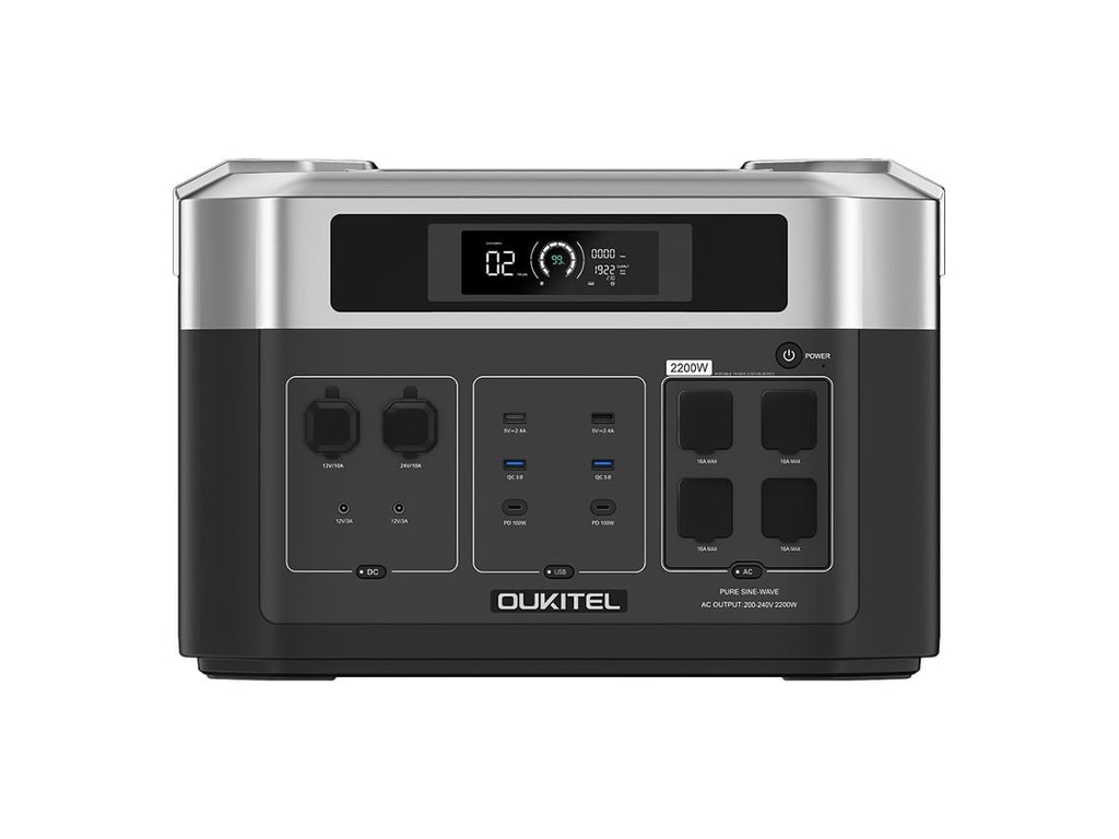 Estação De Energia Portátil Oukitel Bp2000 2048wh 2200w Ups 2000w Bateria Lifepo4 Gerador Solar