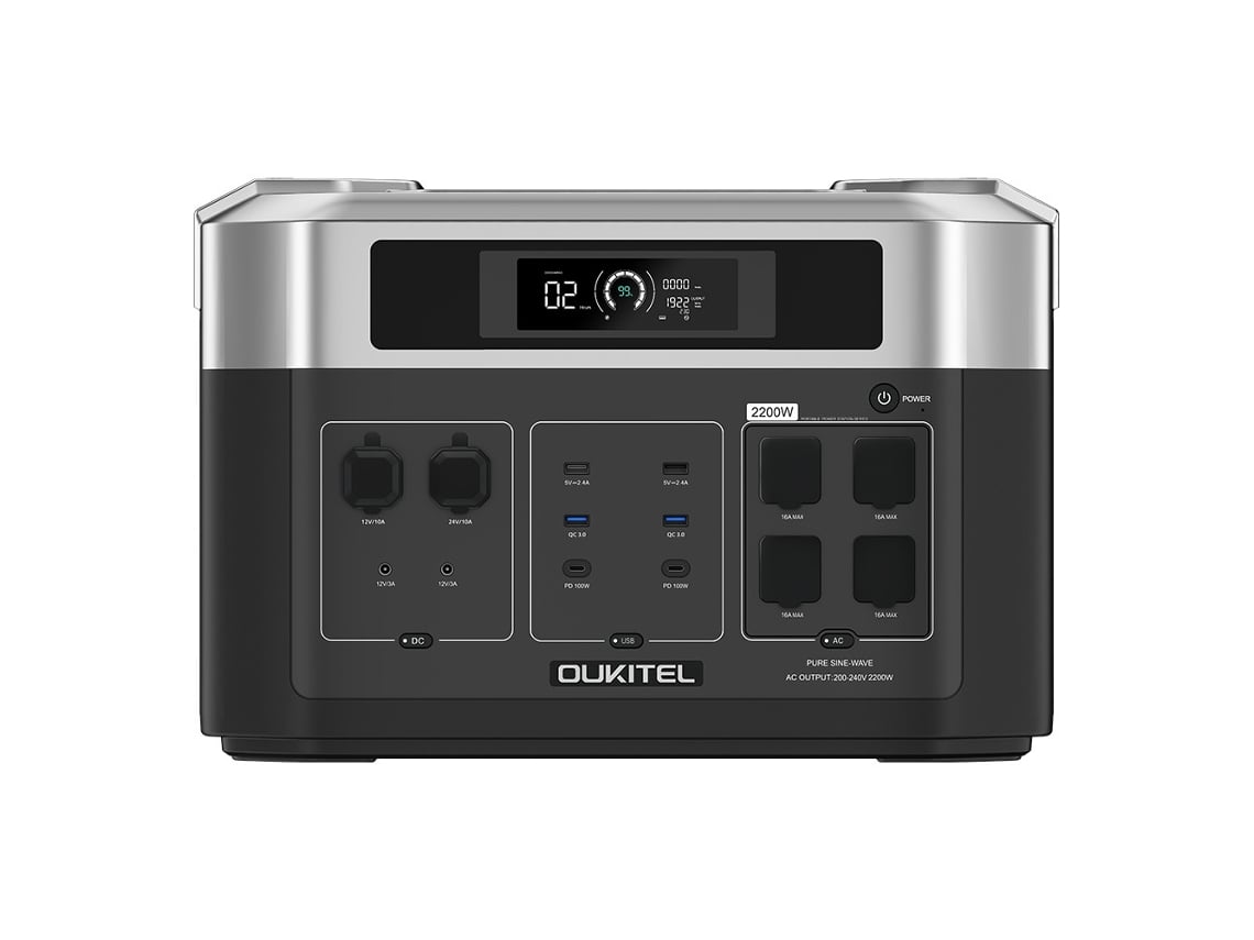 Estação De Energia Portátil Oukitel Bp2000 2048wh 2200w Ups 2000w Bateria Lifepo4 Gerador Solar