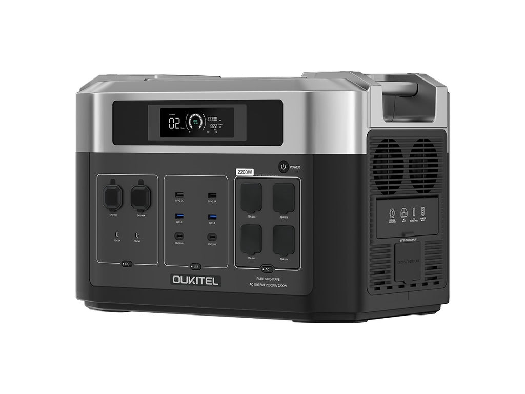 Estação De Energia Portátil Oukitel Bp2000 2048wh 2200w Ups 2000w Bateria Lifepo4 Gerador Solar