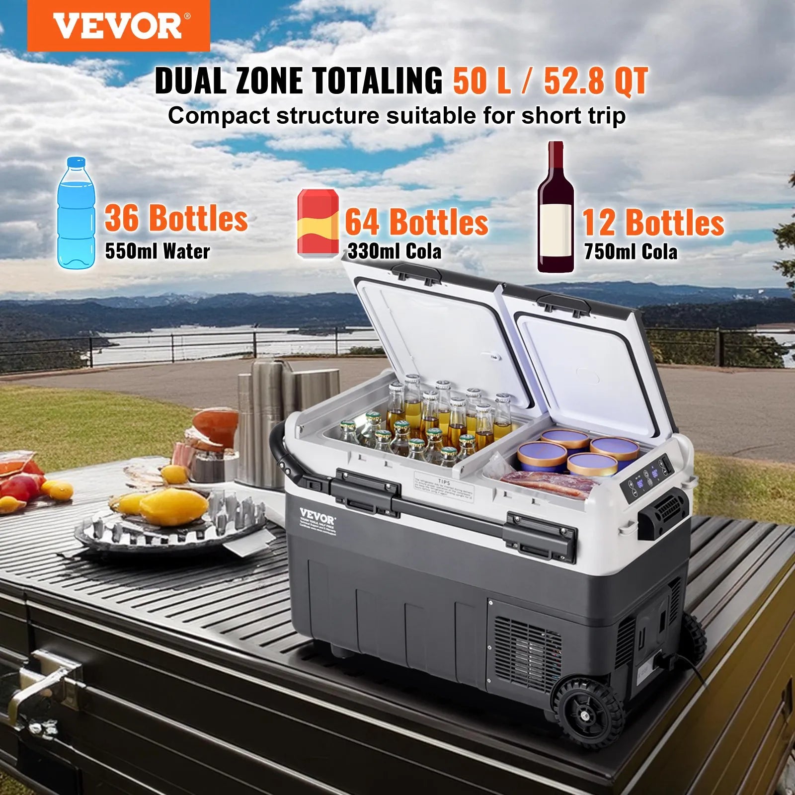 Frigorífico Portátil VEVOR 12V  50L - Promoção de Verão