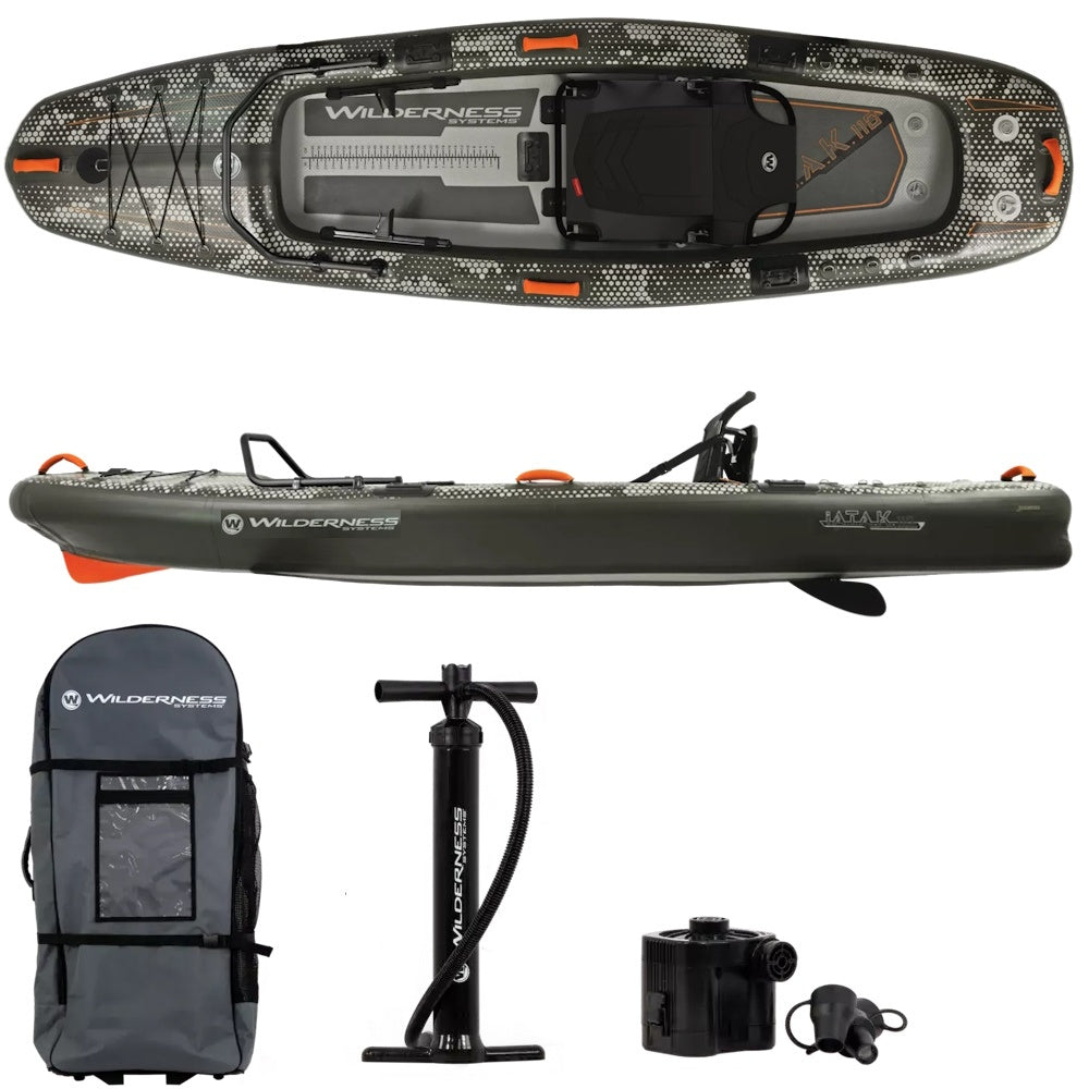 Kayak insuflável pesca dropstitch Wilderness iAtak 110
