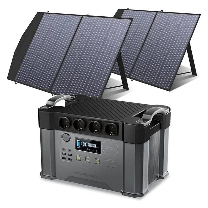 Kit Gerador Solar ALLPOWERS 2400W (S2000 Pro + Painel Solar SP027 100W)