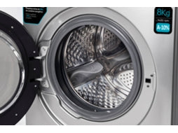 Máquina de Lavar Roupa BECKEN Boostwash BWM8812N (8 kg - 1400 rpm - Inox)