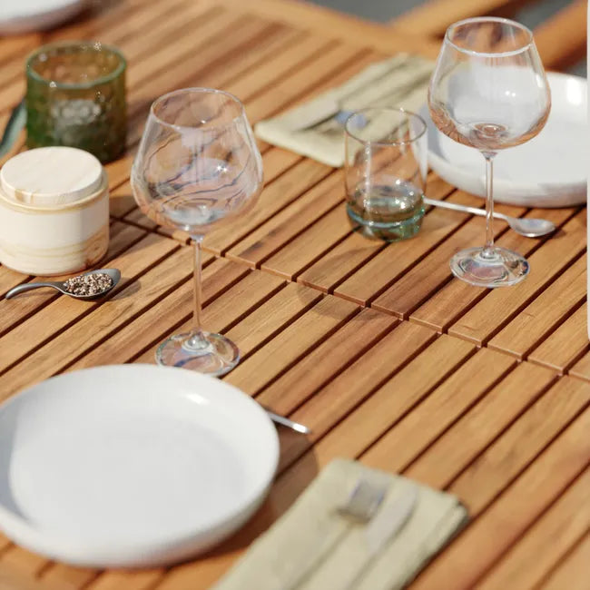 Mesa para jardim extensível 180240 cm castanho Naterial