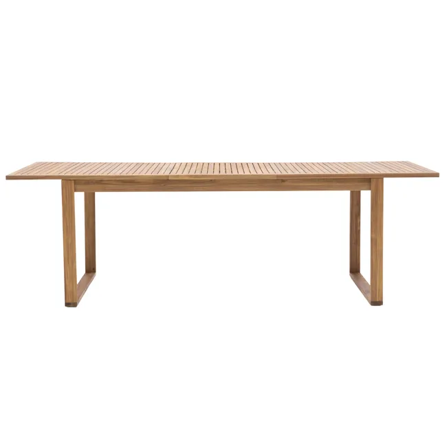 Mesa para jardim extensível 180240 cm castanho Naterial
