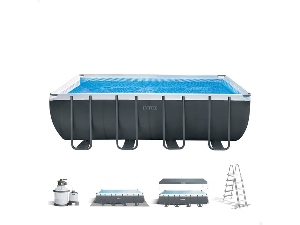 Piscina Tubular INTEX Ultra XTR Frame Retangular com Bomba (6 Pessoas - 549x274x132cm - 17.203L)