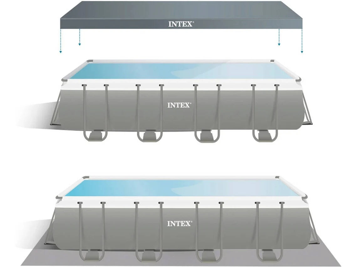 Piscina Tubular INTEX Ultra XTR Frame Retangular com Bomba (6 Pessoas - 549x274x132cm - 17.203L)