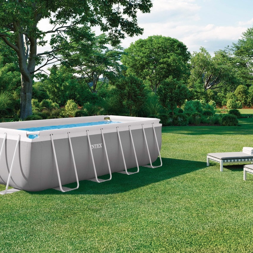 Piscina desmontável retangular INTEX Prism Frame 4 metros + bomba