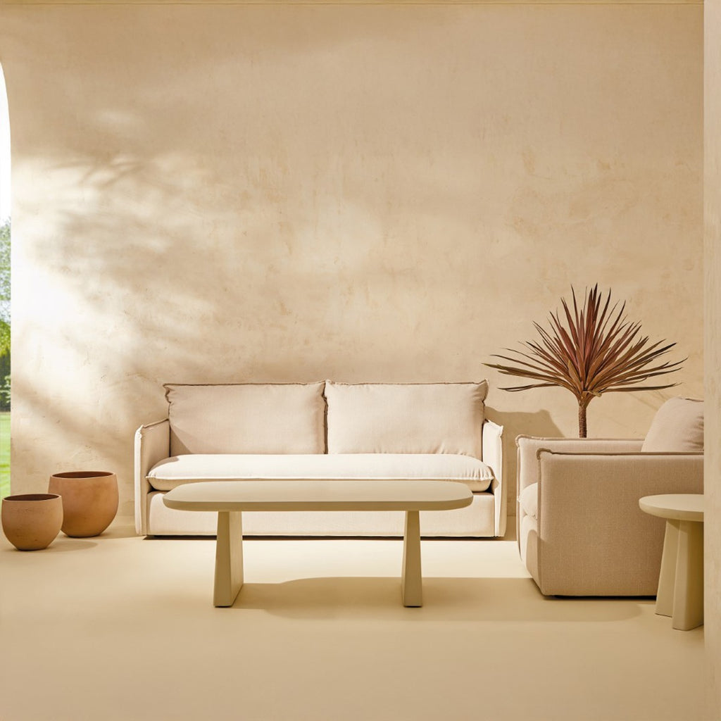 Sofá de Jardim de 3 Lugares com Tecido Impermeável Miami