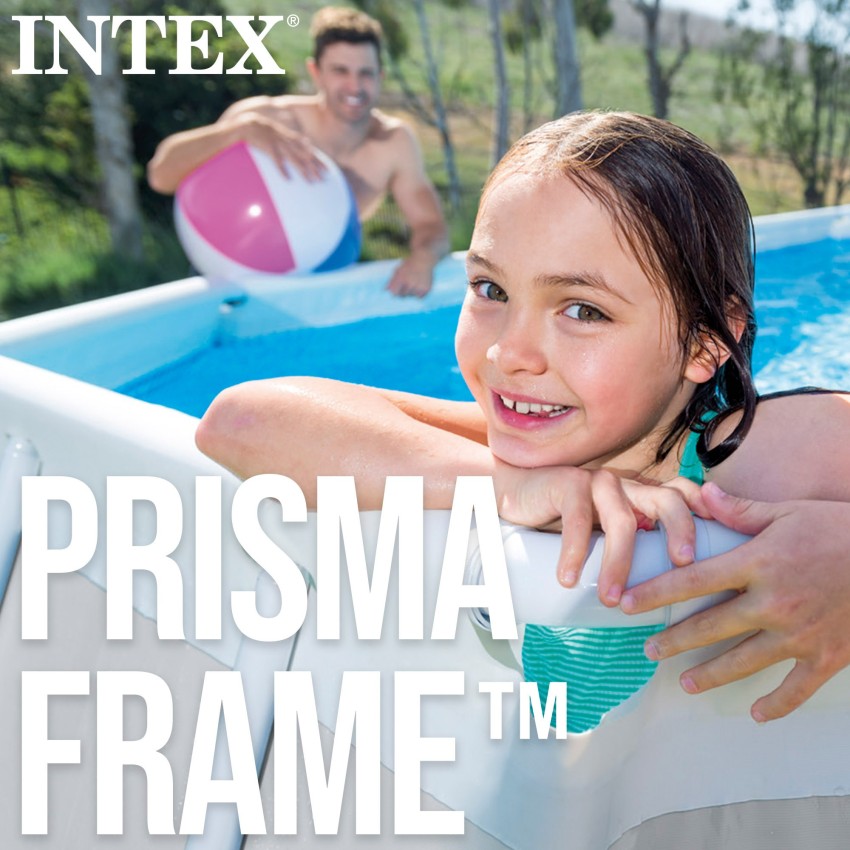 Pack Piscina desmontável retangular Prism Frame de 4 metros com 5 acessórios