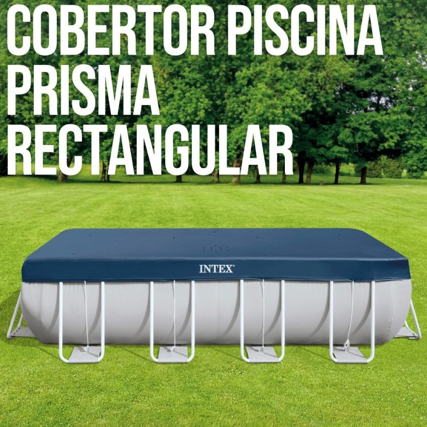 Pack Piscina desmontável retangular Prism Frame de 4 metros com 5 acessórios